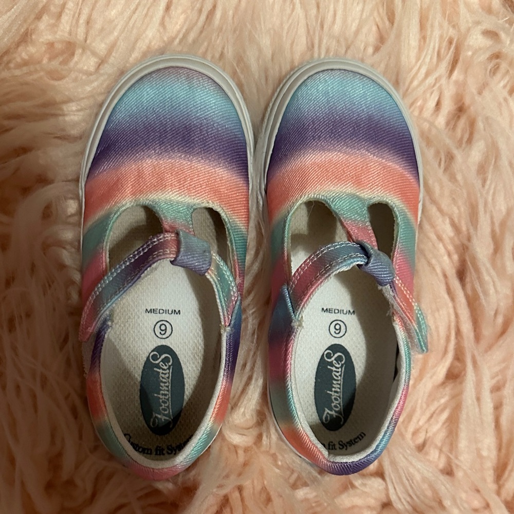 Footmates Colorful Kids Shoes with Adjustable Strap